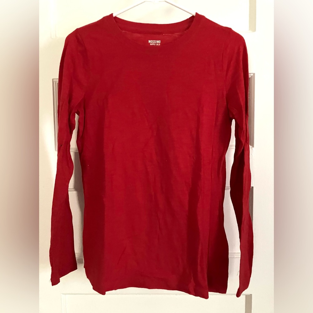 Red long sleeve shirt
